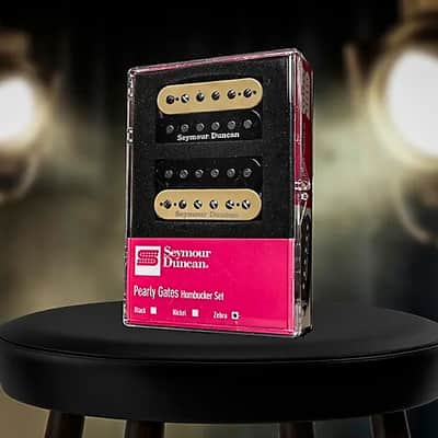 Seymour Duncan Pearly Gates Bridge & Neck Humbucker Pickup Set Zebra image 1