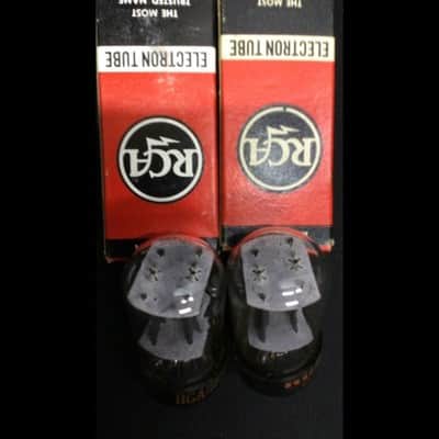 Matched Pair NOS NIB RCA 12SN7GT Black Plate D Getter Audio VACUUM TUBES D.9594 image 3
