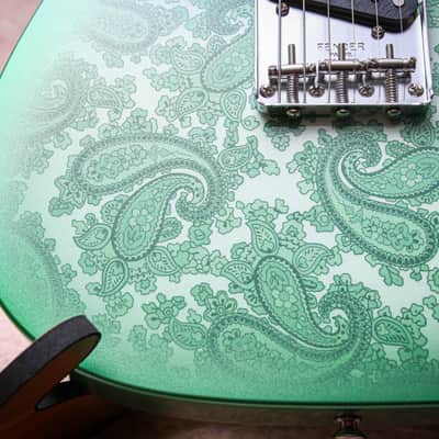 FENDER USA Custom Shop 68 Reissue Telecaster NOS "Green Paisley + Maple" (2025) image 11