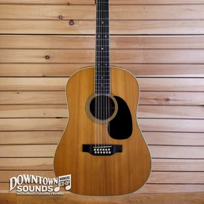 FULLY SERVICED 1968 Martin D12-35 12-String Dreadnought Acoustic Guitar with Guild Hard Case - Natural, New Bridge, 5lbs image 2