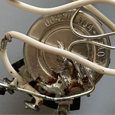 Vintage 1973 USA Guild S-100 Polara Wiring Harness Stackpole Switchcraft 2 Volume / 2 Tone / 3 Way Switch Possibly Fits Jetstar image 7