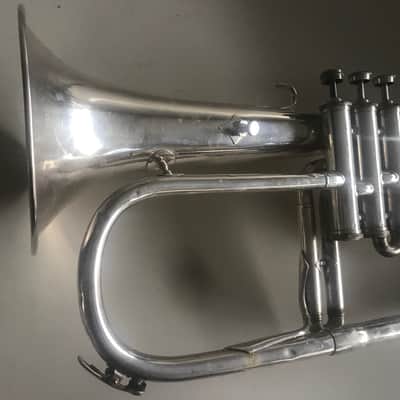 Vintage and Beautiful! Couesnon Paris Flugelhorn circa 1960's with Case, Couesnon Mouthpiece and K& M Stand. Sale Benefits Music Education Nonprofit! image 9
