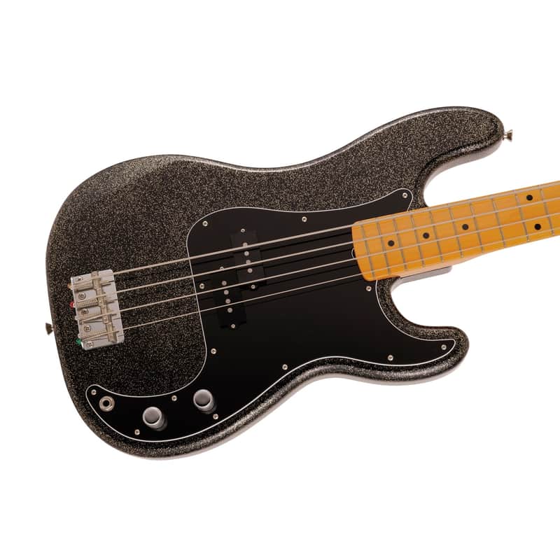 Fender J Signature Precision Bass Electric Guitar, Maple FB, Black