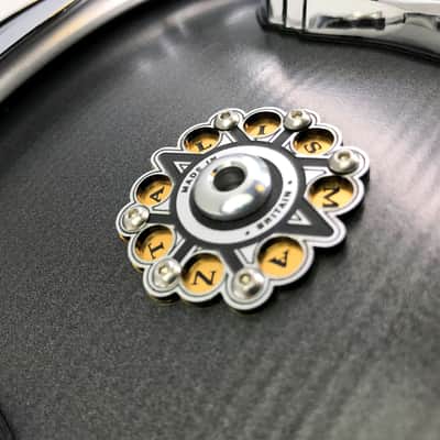 British Drum Co Talisman 14″×6.5″ Nicko McBrain Signature Steel Snare Drum image 10