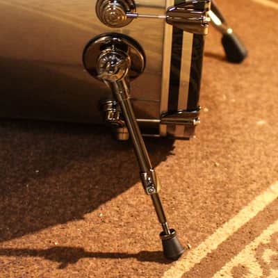 DW Collector's Oak Anodized Stainless Steel Drum Set - 24,10,12,13,15,18,14sn - SO#1357434 image 3