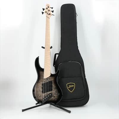 Dingwall Combustion 3X 5-String Multi-Scale Bass - 3-Pickup Quilt Top 2-Tone Blackburst w/Maple Fretboard image 10