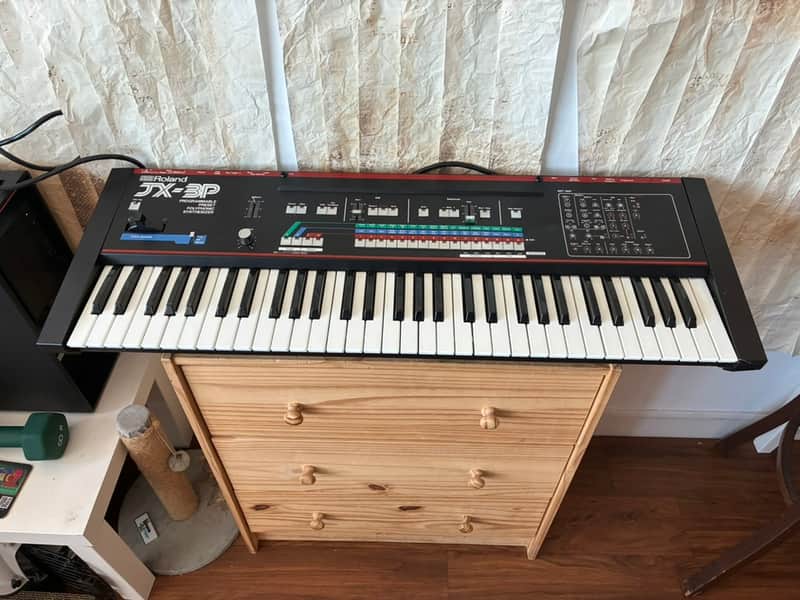 Roland JX-3P 61-Key Programmable Preset Polyphonic Synthesizer 1983 - 1985 - Black image 1