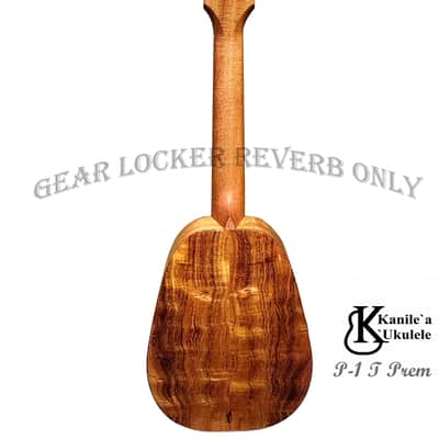 Kanile'a P-1 T Premium Curly all solid hawaiian koa Pineapple shaped Tenor ukulele #26618 image 4