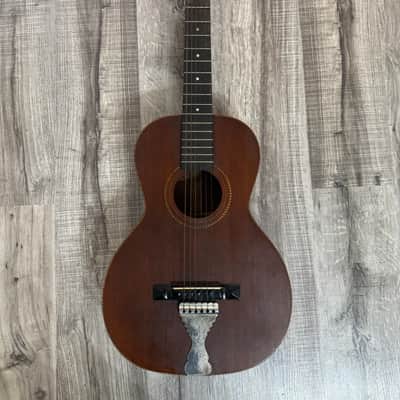 Antique 1920s Parlor Guitar Oscar Schmidt George Washburn Regal Supertone Walnut image 1