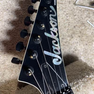 Jackson USA SE2 Kelly 2022 SE2 Kelly USA 2022 Black Gloss with Custom Pinstripes image 5