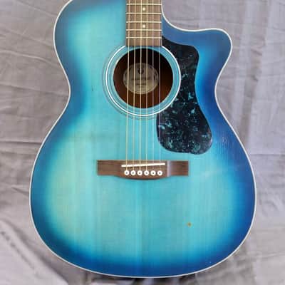 Guild Westerly Collection OM-240CE 2022 - Dark Blue Burst image 1