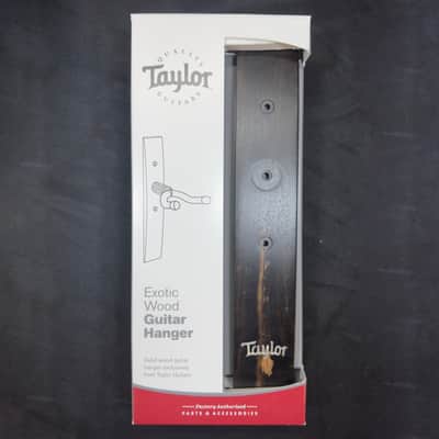 Taylor Ebony Guitar Wall Hanger with Acrylic Taylor Inlay image 1