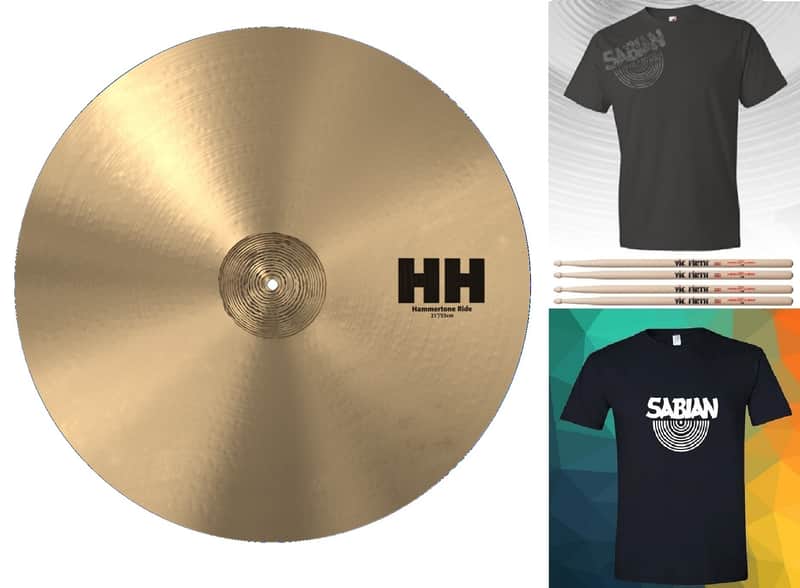 Sabian HH 21" Hammertone Ride Cymbal +Shirt/2x Sticks | Bundle & Save | Made in Canada | Authorized Dealer image 1