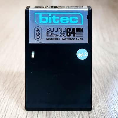 Yamaha DX7 Voice Rom Cartridge // BITEC Sound Data X 64 Volume 2 // VERY RARE