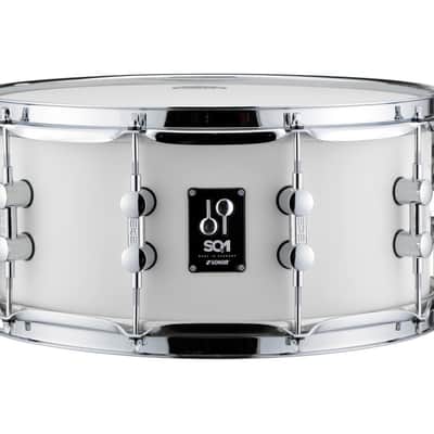 Sonor SQ1 14 In. x 6.5 In. Snare Drum - Satin Pure White (SQ1-1465-SDW-SPW) image 3
