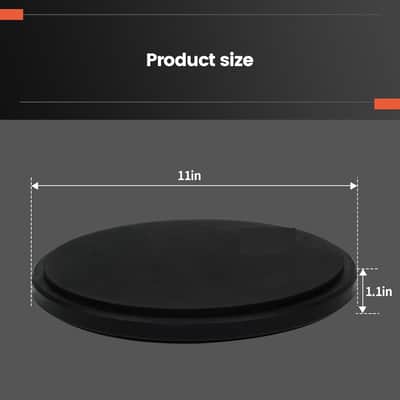 Practice Drum Pad, Drum Practice Pad, Silent Practice Pad for Drumming with Different Playing Surface with 1 Pairs Drum Sticks image 2