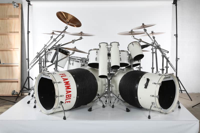 Ludwig Alex Van Halen Stage Played complete 1980 Invasion Tour Kit image 1