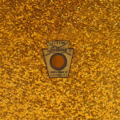 LUDWIG CLASSIC SCHOOL FESTIVAL 14"x 6.5" SNARE DRUM 1966 - Gold Mist image 8