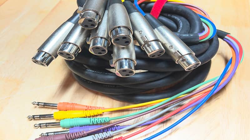Hosa STX805F XLR Female to 1/4" TRS Snake - 5 Meter 2010s - Standard image 1