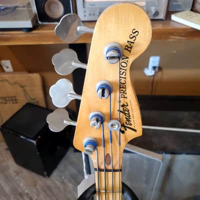 Fender Precision Bass with Maple Fretboard 1970 - 1983 - Black image 4