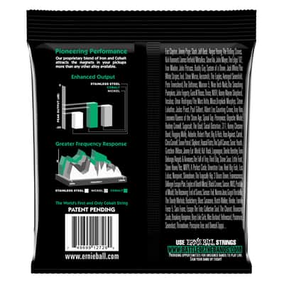 10 Packs!  Ernie Ball 2726 Ernie Ball Not Even Slinky Cobalt Electric Guitar Strings 12-56 Free Ship image 2