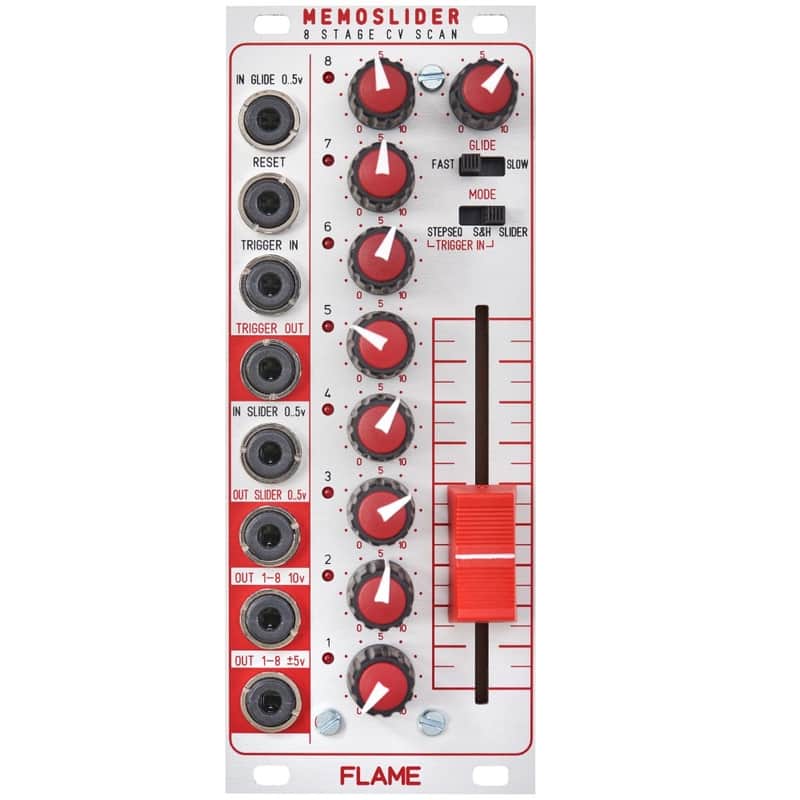 Flame MemoSlider: Performance-Oriented CV and Trigger sequencer [eurorack] image 1