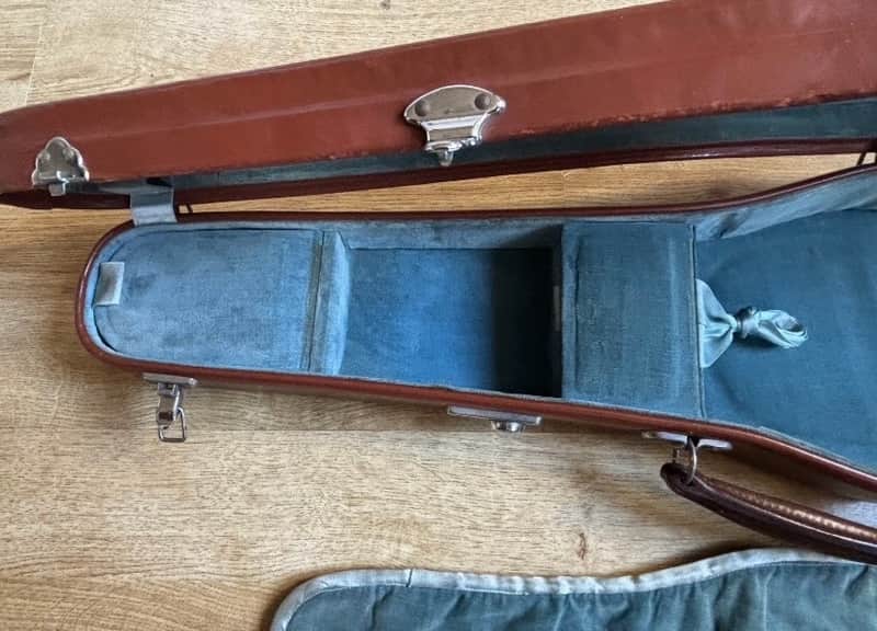 Genuine Leather violin case 4/4  1960-80’s  - Genuine leather image 1