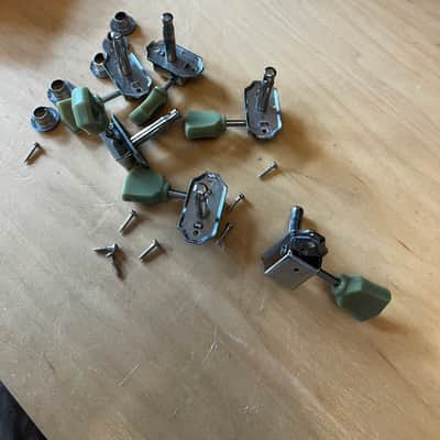 Tuning heads - vintage green gibson style 2025 - green & silver image 1