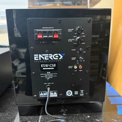 Energy ESW-CS8 Powered 8" Subwoofer Glossy Black; Tested image 5