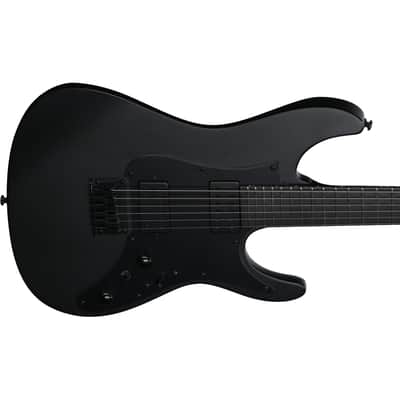 Ibanez AZ41B1 AZ Iron Label Guitar w/ Dimarzio Pickuops - Black Flat image 5