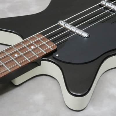 Danelectro 59DC Long Scale Bass Lefty (Black Pearl/w Black pickguard) image 5