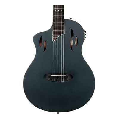 Ortega Guitars RTPSTD-SBK-L TourPlayer LH A/E Nylon - Satin Black - Open Box image 1