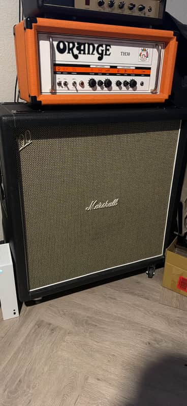 Marshall 1960BHW Handwired 120-Watt 4x12" Straight Guitar Speaker Cabinet 2001 - Present - Black image 1