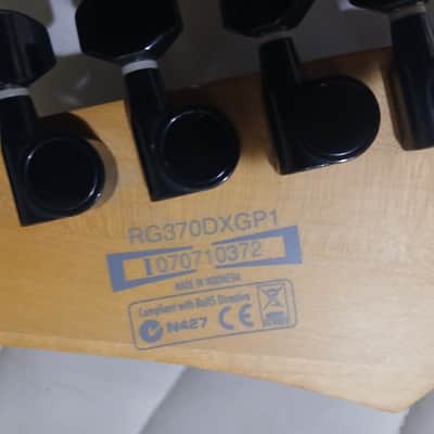 Ibanez RG370DXGP1-BK Standard 2007 - 2008 - Black with Graphic image 2