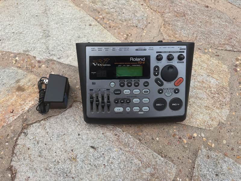 Roland td-8 Drum Module Brain td8 - DISCOUNTED - CRACK ON PLASTIC COVER image 1