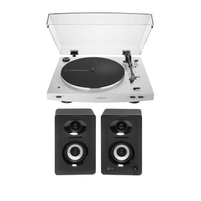 Audio Technica AT-LP3xBT Automatic Wireless Belt-Drive Turntable (White) Bundle image 20
