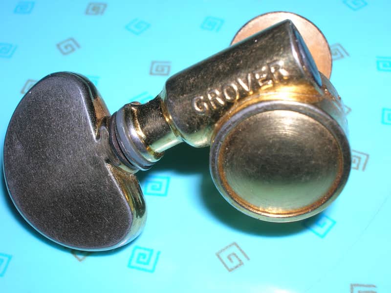 GROVER SINGLE 3x3 gold Rotomatic TUNER TREBLE side recent #1 Bild 1