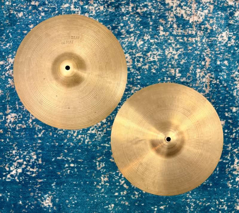 EARLY THIN 13” Zildjian A NEW BEAT Hihats 762g 1116g image 1