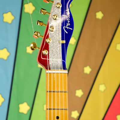 Fender Limited Edition Buck Owens Telecaster®, Maple Fingerboard, Red, Silver and Blue Sparkle image 8