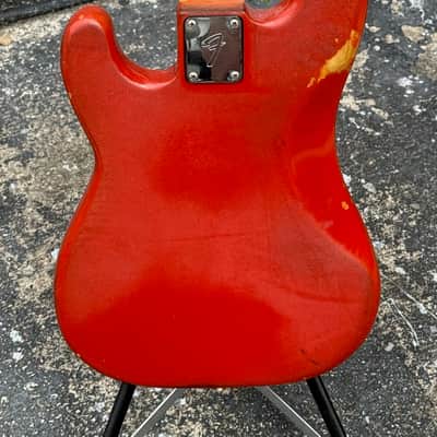 Fender Precision Bass 1979-81 - rare player grade Moroccan Red International Color on a budget. image 4