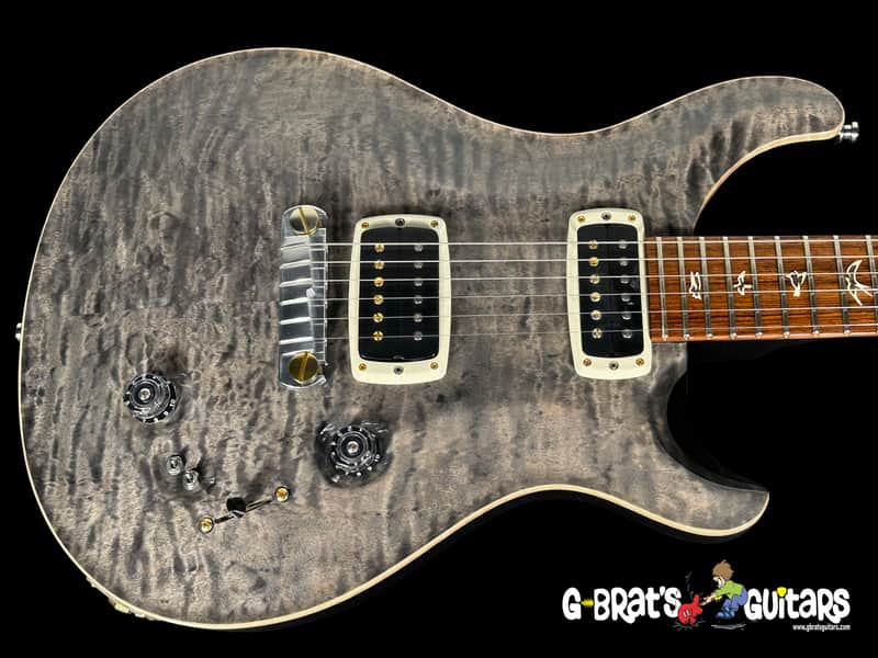 2012 Paul Reed Smith PRS 408 Flame Top with Birds ~ Grey Black image 1
