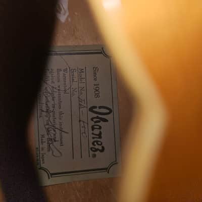 Ibanez 2461 Single Cutaway Laminated Archtop 1976 - 1977 - Natural image 9