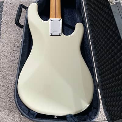 Ibanez Left Handed Roadstar II Vintage P/J Bass MIJ 1986 Aged White image 4