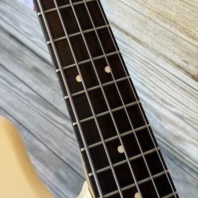 2015 Fender American Standard Jazz Bass V - Olympic White image 7