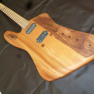 handmade mahogany slab "Firebird R" fat style guitar,oil finish,ships fast image 9