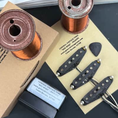 General Vintage Tone “ NOS Wire “ Handwound Pickups for Stratocaster ®️ Original Pre CBS Phelps Dodge 1958 Magnet Wire Ltd. Ed. Heavy Formvar mid 50’s image 11