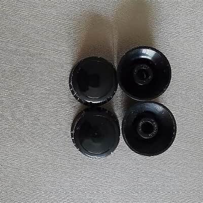 4 Piece Black Ibanez Sure Grip III Guitar Tone and Volume Knobs image 2