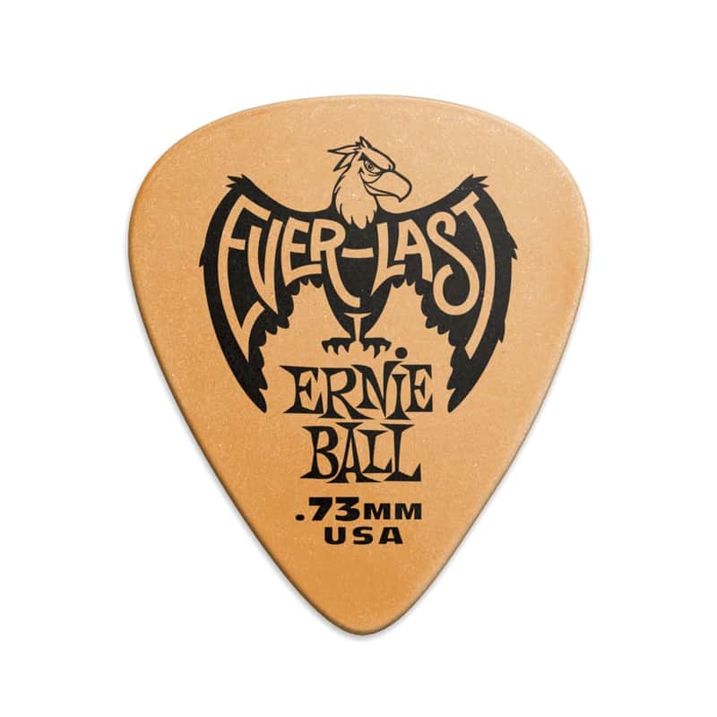 Ernie Ball EVERLAST PICKS - 0.73MM ORANGE - 12 PACK image 1