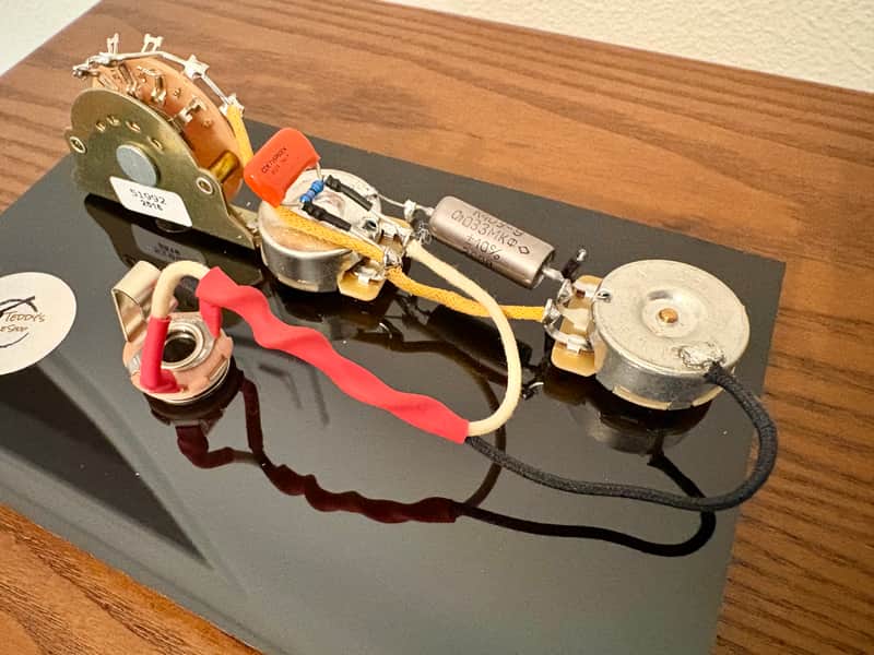 Fender Telecaster 3-way wiring harness upgrade for single coil neck and bridge pickups and volume treble bleed mod image 1
