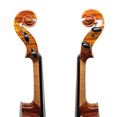 Handmade 3/4 Violin Outfit – European Flamed Tonewood, Rich Warm Tone,Case & Bow image 4